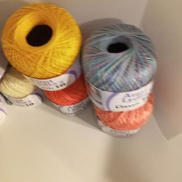 Lot of 8 Aunt Lydia's #10 Cotton Crochet Thread 300 Yds 7 Full 1 Partial - Picture 5 of 5